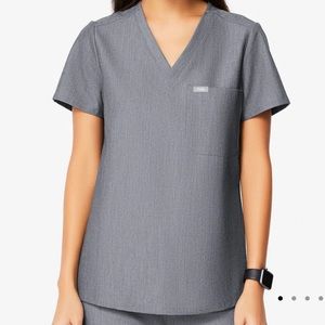 Figs grey scrub top